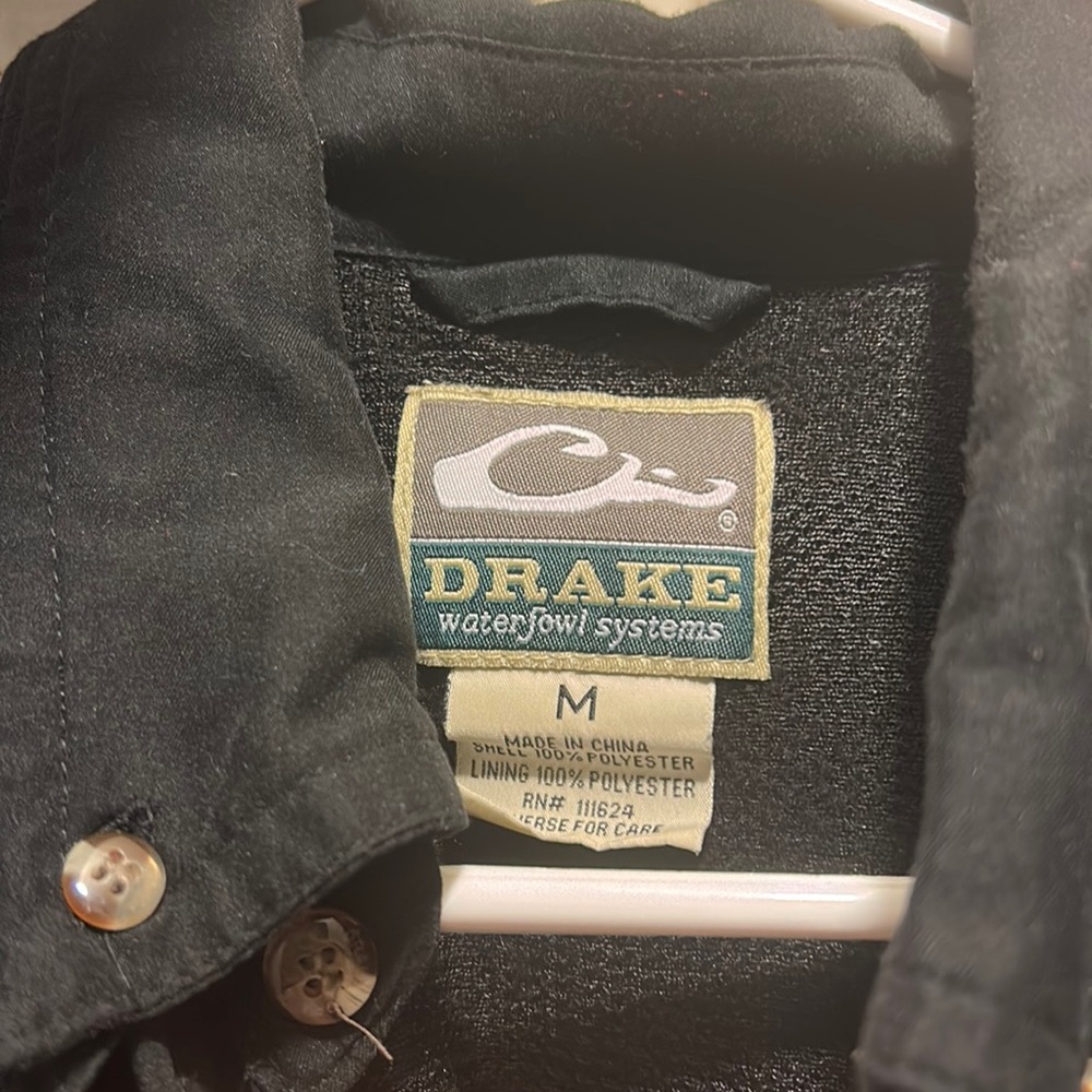 Drake MS STATE Black button down - Picture 2 of 2